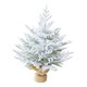 thumbnail image 5 of Árbol de Navidad artificial pequeño, decoración navideña, rama densa, mesa pequeña Nieve nevada, 5 of 9