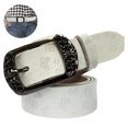 thumbnail image 1 of 1 Uds. Cinturón ancho elástico para mujer para vestido, cinturón elástico con gancho, hebilla blanca, traje para cintura de 20 "-24", 1 of 8