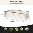 thumbnail image 3 of Noble House Raised Garden Bed, Galvanized Planter Box Stand Outdoor,Herbs, 3 of 7