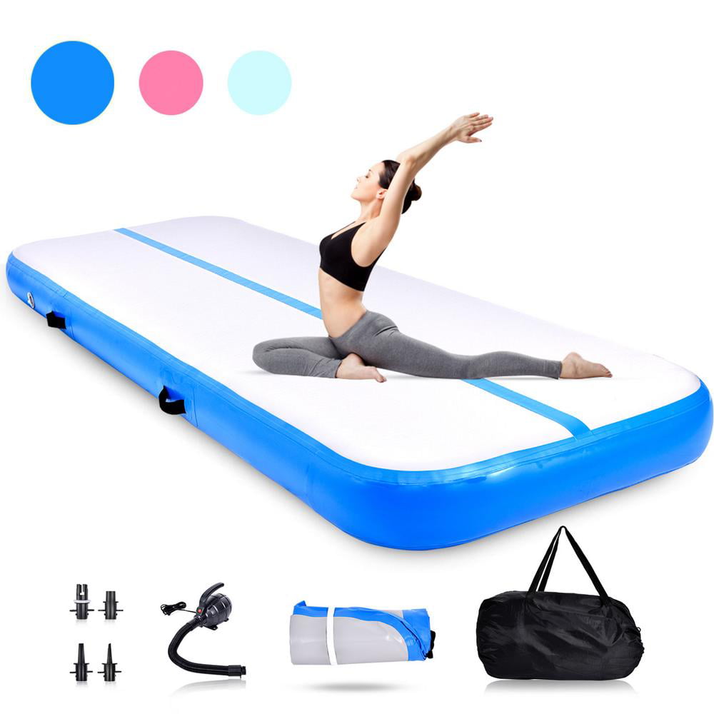 Details about   10/20CM Airtrack Air Mat Track Inflatable Tumbling Gymnastics Mat GYM Pump 
