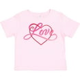 thumbnail image 3 of Inktastic Love in Red and Pink with Heart Boys or Girls Toddler T-Shirt, 3 of 5