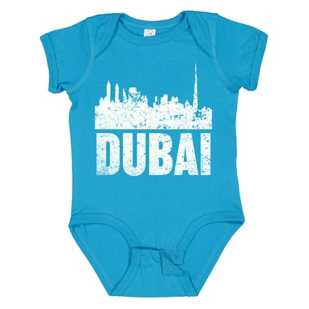

Inktastic Dubai City Skyline with Grunge Gift Baby Boy or Baby Girl Bodysuit