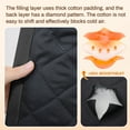 thumbnail image 6 of Lapalife Thermal Insulated 100% Blackout Curtains for Bedroom, 84 Inch Double Layer Thick Quilted Lining Grommet Curtain Noise Reducing for Living room, Bedroom, Black, 1 Panel, 6 of 9
