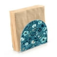 thumbnail image 2 of Table Napkin Holder, One Sizex1 Kitchen Napkin Holder Acrylic Napkin Holder Restaurant Napkin Holder Cartoon Teal Flowers Seamless, 2 of 9
