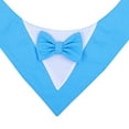 thumbnail image 7 of Dog Tuxedo Bandana Formal Wedding Outfit with Bowtie Pet Triangle Bibs Scarf Adjustable Pet Collar for Small Medium Dogs Cats, 7 of 7