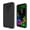 Black, variant on LG G8 ThinQ Dual layer Metal Brushed Shockproof Armor Hybrid Case Cover Black