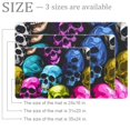thumbnail image 2 of Seamless Colorful Skull Pattern Entryway Rug, 2x3 Area Rug Indoor Door Mat Non-slip Washable Floor Carpet Rug for Bedroom Office Dining Room Bathroom, 2 of 7