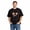 Black-18, variant on Women's Cotton T-Shirt, Peekaboo Ghost Speech Cute Graphic Crew Neck Short Sleeve Tee for Halloween Party