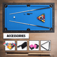 thumbnail image 2 of Freetime Fun 6 FT Deluxe Portable Pool Table with Billiard Tables Accessories (Blue Felt) - RB2150, 2 of 6