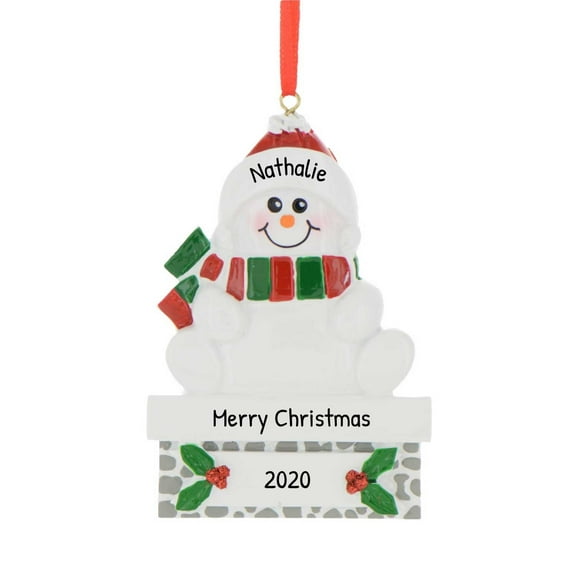 Ornaments by Elves Personalized Frosty the Snowman Christmas Tree Ornaments 2024 .25lbs