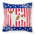 thumbnail image 2 of Caroline's Treasures BB3307PW1818 USA Patriotic Jack Russell Terrier Fabric Decorative Pillow , 18H x18W, multicolor, 2 of 2