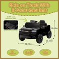 thumbnail image 2 of Track Seven 12V Ride on Car, Licensed Dodge RAM 3500 Ride On Truck with Remote Control, Rear Shock Suspension, LED Headlights, Low Battery Alarm, Bluetooth, Music, Ride on Toy for Kids Aged 3+, Black, 2 of 9