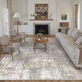 thumbnail image 1 of BERTHMEER 8'x10' Area Rugs for Living Room Bedroom Dining Room Office Farmhouse Abstract Neutral Distressed Contemporary Machine Washable Rugs Carpets, Beige Gray, 1 of 5