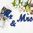 thumbnail image 5 of Adeeing Mr & Mrs Signs Large Mr & Mrs Wooden Letters for Sweetheart Table, Rustic Wedding Centerpiece, Photo Props, Wedding Decorations for Anniversaries, Navy Blue, 5 of 6