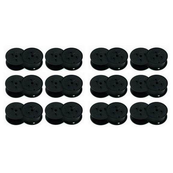 PrinterDash Compatible Replacement for Sharp Compet/CS/ER/QS/VX/XE/ZL Series Purple Printer Ribbons (12/PK) (S1062P_12PK)