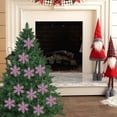 thumbnail image 3 of Precios Reducidos, Adornos navideños de 10 cm, copo de nieve de plástico, decoración para árbol de Navidad, copo de nieve hueco, colgante Akmoler, 3 of 8