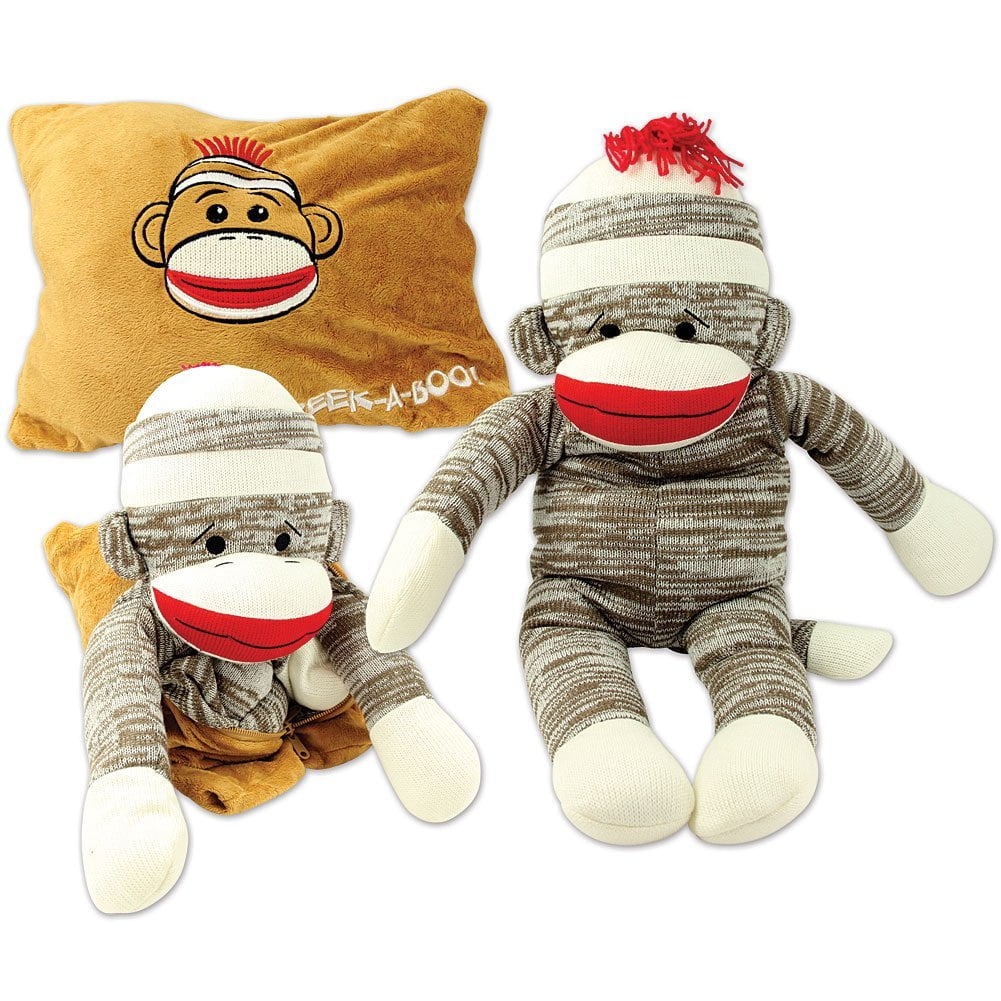 sock monkey pillow pet