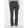 thumbnail image 5 of Elle Scrubs Pant for Women Mid Rise Straight Leg Pull-on EL130P, S Petite, Pewter, 5 of 6