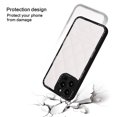 thumbnail image 2 of Dteck for Apple iPhone 13 6.1 inch,Diamond-shaped Pattern Leather Shockproof Anti-scratch Stylish Camera Lens Protection Phone Case,White, 2 of 7