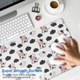 thumbnail image 4 of Long Mouse Pads for Desk,White Cow Cloud Pattern Desk Mats on Top Of Desks, Desk Mouse Pad Extra Large with 3mm Non-Slip Base and Stitched Edge for Gaming,Office,Work,Home 31.5"x11.8", 4 of 6