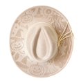 thumbnail image 4 of Women Halloween Classic Western Cowboy Hat Unisex Adult Faux Western Embossed Art Fedora For Holiday Party Headwear, 4 of 4