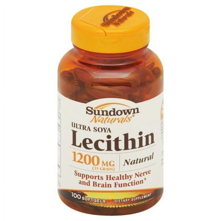 Sundown Soya Lecithin 1200 mg Softgels 100 Soft Gels