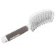 thumbnail image 1 of Cepillo de pelo con ventilación curva para un secado rápido, mango ergonómico antiestático, estilo profesional, color blanco., 1 of 5