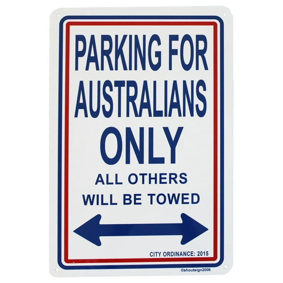 Australia Parking Sign