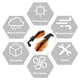 thumbnail image 4 of Protector de Mano para Motocicleta, Protector Resistente A Caídas ABS de 22 mm, Scooter Eléctrico Universal para bicicleta, 4 of 7