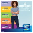 thumbnail image 6 of Tampax Pearl Tampons, Triple Pack, Light/Reg/Sup, Scented, 34 Ct, 6 of 11