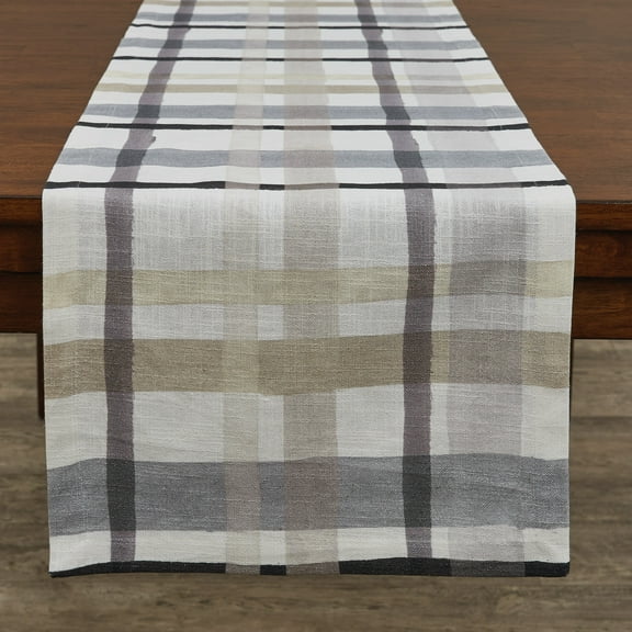 Split P Urban Plaid Printed Table Runner 15" x 72"