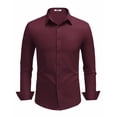 thumbnail image 4 of COOFANDY Mens Dress Shirts Long Sleeve Slim Fit Dress Shirts for Men Wrinkle Free Button Down Shirt, 4 of 6