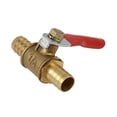 thumbnail image 4 of Trailer Truck Brass Ball Valve 180 Degree Operation Handle 1/8" NPT Male x 1/8'' NPT Male Hose Tail Pipe Fitting 3 Pcs, 4 of 6