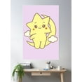 thumbnail image 2 of Cute Star And Moon Kawaii Sticker Poster Wall Art, Modern Wall Decor, 8x12 UNFRAMED, 2 of 3