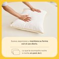 thumbnail image 3 of Colchón de Espuma Nooz Original 20cm King Size Adulto y 2 Almohadas Essential de Espuma Triturada blanco King Size, 3 of 12