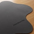 thumbnail image 3 of Plain Irregular Rug – Hand Tufted Solid Dark Gray Carpet for Contemporary Interiors, 3 of 5
