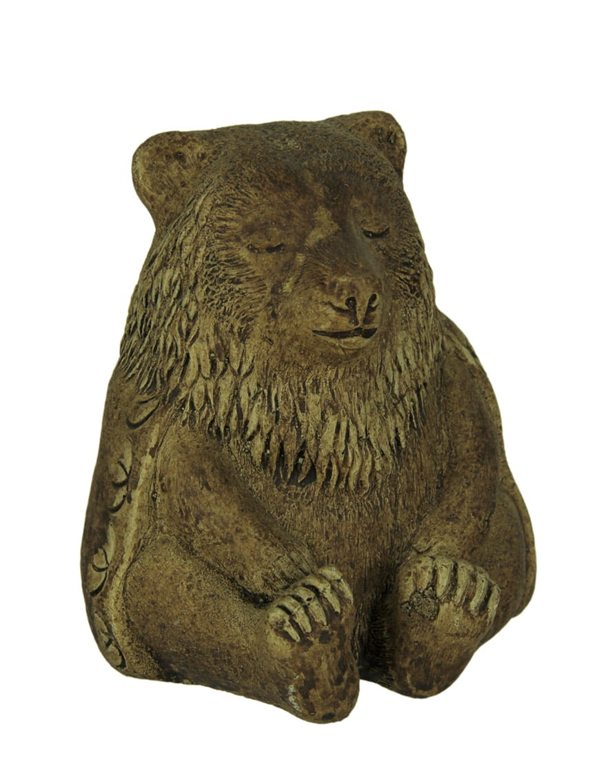 Designer Stone Driftwood Gray Zen Bear Concrete Statue Walmart Canada