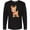 AB-Black, variant on Inktastic Cute Christmas Reindeer with Christmas Lights Long Sleeve T-Shirt