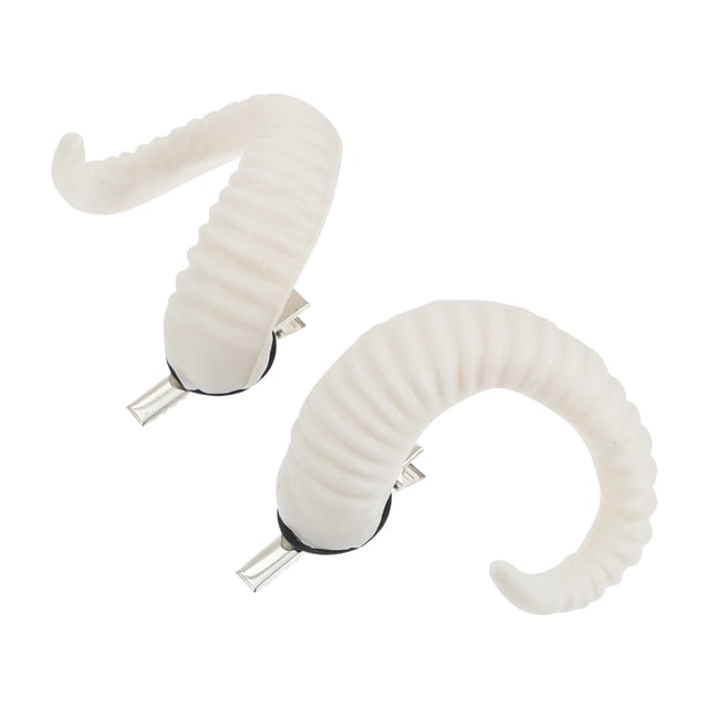EeaseMX Un par de horquillas de cuernos de oveja elegantes, horquilla de cuernos de oveja Artificial, diadema única para fiesta de disfraces de Halloween