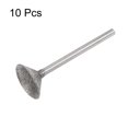 thumbnail image 3 of Uxcell 10pcs Diamond Grinding Head 16mm Dia 1/8" Shank Carving Bits Spherical Head Rotary Tool, 3 of 5