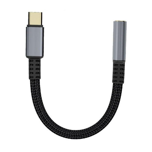 Biplut Headphone Converter 3.5mm Port TypeC Interface Plug And Play HiFi Sound Straight/Elbow