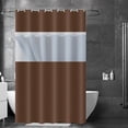 thumbnail image 5 of Lksixu Shower Curtain for Bathroom, 71"x71" PEVA Shower Curtain with See Through Top Window, Waterproof Quick-Drying Washable Shower Curtain with Hooks Modern Style Bathroom Decor for Bathrubs Spa, 5 of 9
