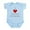 Sky Blue, variant on CafePress - I Love Grandma & Grandpa Infant Bodysuit - Baby Light Bodysuit, Size Newborn - 24 Months