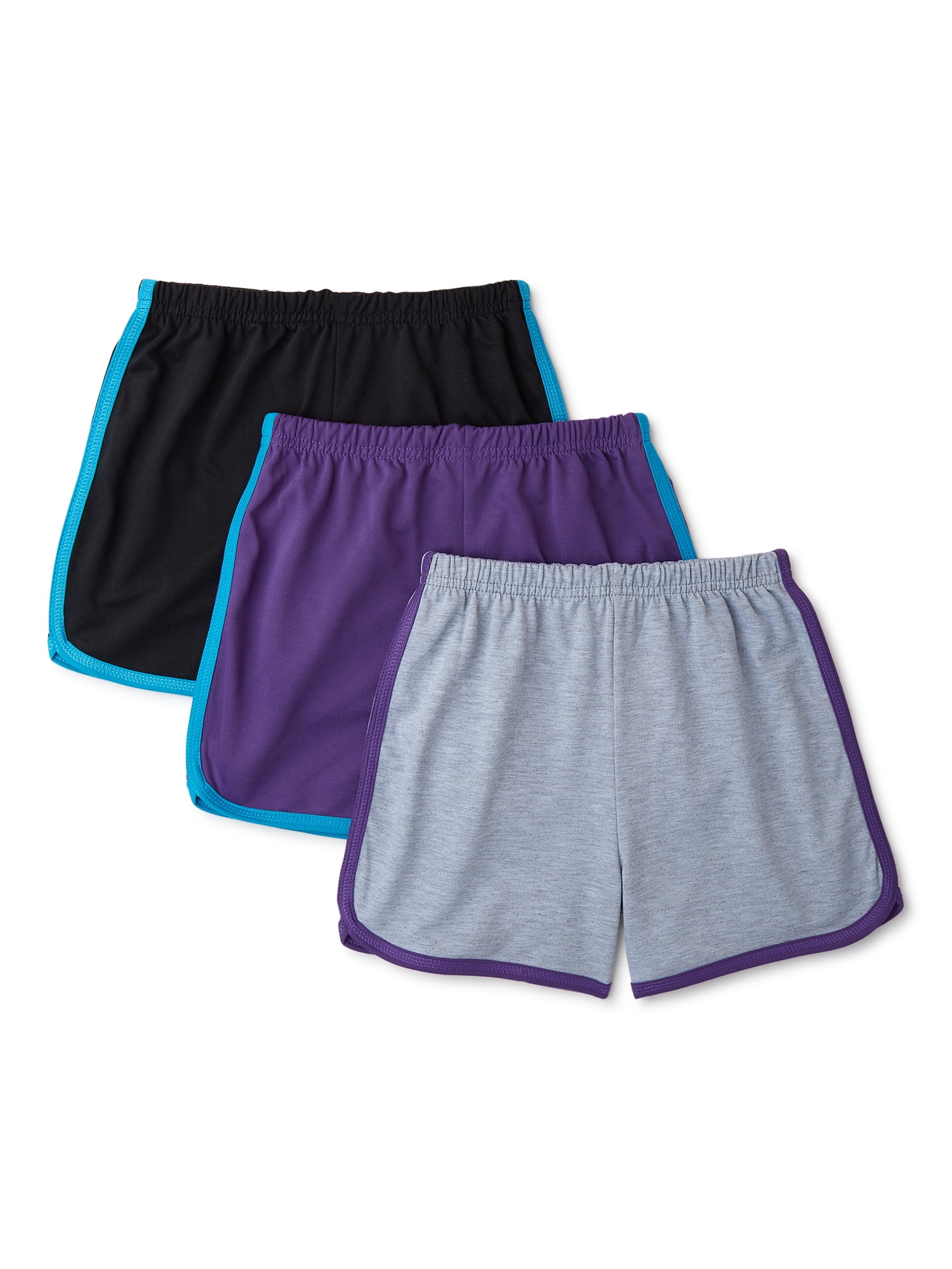 Chili Peppers Girls Active Shorts, 3Pack, Sizes SXL