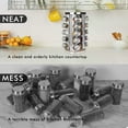 thumbnail image 2 of Baker Boutique Wood Grain Rotating Spice Rack With 20 Seasoning Jars, 2 of 6