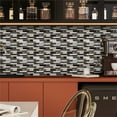 thumbnail image 2 of 10-Pack Peel And Stick 3D Tile Wall Stickers – Self-Adhesive Waterproof Kitchen Backsplash, Heat-Resistant And Easy to Apply, Removable Diy Decorative Film, 2 of 9