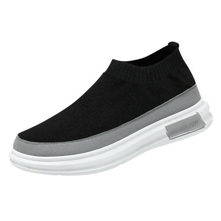 

casual shoes for Men Men Thick Sole Breathable Casual Shoes Breathable Non Slip Cloth Shoes Single Shoes Casual Fashion Casual Shoes Mesh Dress Sandals for Women Black