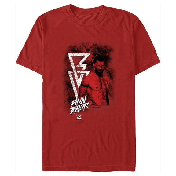 Men's WWE Finn Balor Portrait Graphic Tee Red Large
