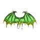 thumbnail image 2 of Disfraz de dragón, mascarada, dinosaurio, alas, suministros para fiesta, fiesta de baile, foto para adultos Verde, 2 of 9