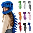 thumbnail image 2 of Dinosaur Costume, Dinosaur Costume Adult 3D Plush Dinosaur Skeleton Wearable Set, Skull & Spine Dino Cosplay Accessory For Adult Halloween Costume Parties, 2 of 8